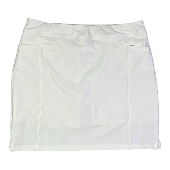 Adidas Size M White Skort Skirt Pull-On Pockets - Picture 1 of 9